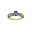 Anillo de Compromiso de Tanzanita y Diamante de 1.45ct en Oro Amarillo de 14KT