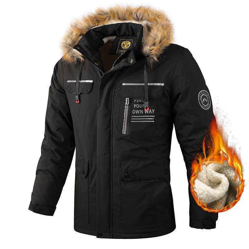 Men's Casual Hooded Parka - Warm & Windproof Jacket