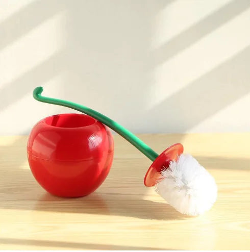 Cherry Toilet Brush Set - Stylish and Functional Cleaning Tool
