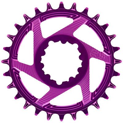 E*thirteen Helix R Guidering (3mm Offset) 3-Bolt 34t - Eggplant