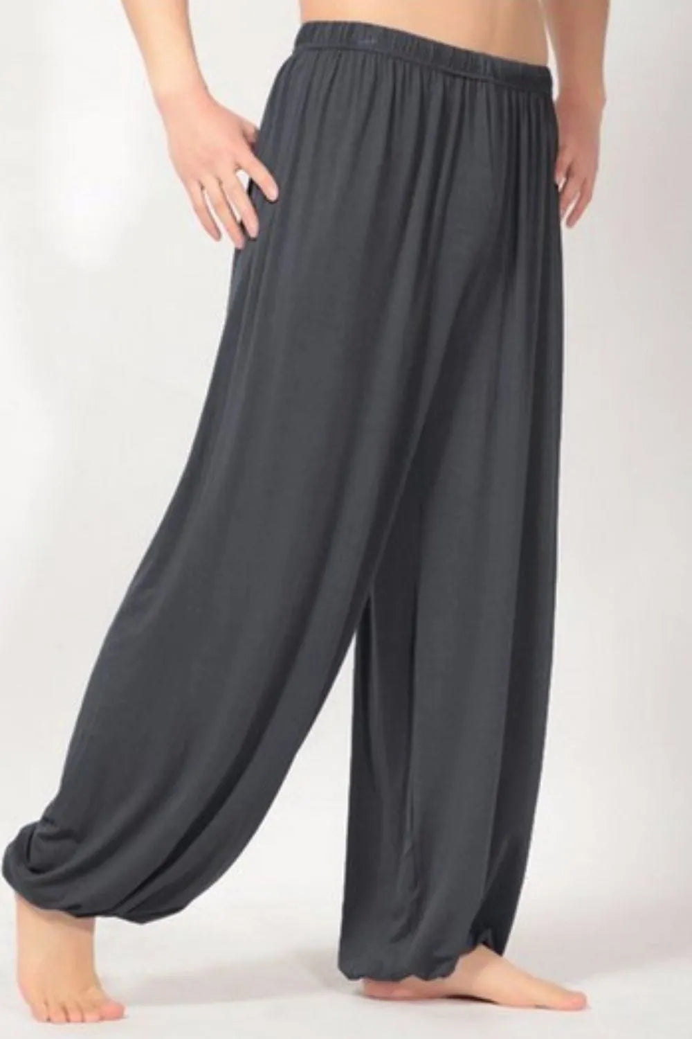 Men's Plus Size Elastic Waist Trousers
