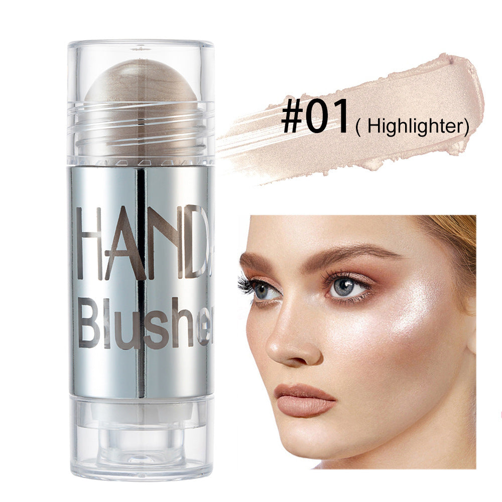 HANDAIYAN Chubby Crayon Blush Stick Moisturizing And Smooth Rouge Pen Blush Strip Cream Blush Stick Rouge - Korvel