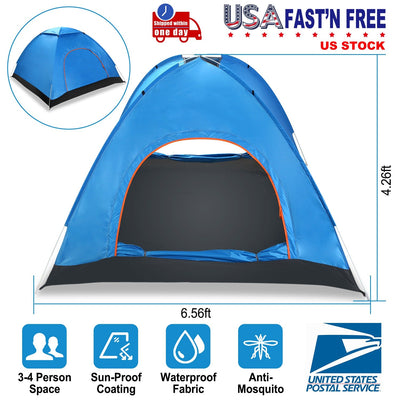 GBruno 4-Person Waterproof Pop-Up Tent