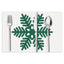 Christmas snowflake print placemat Christmas party decoration table mat living room dining table insulation mat - Korvel