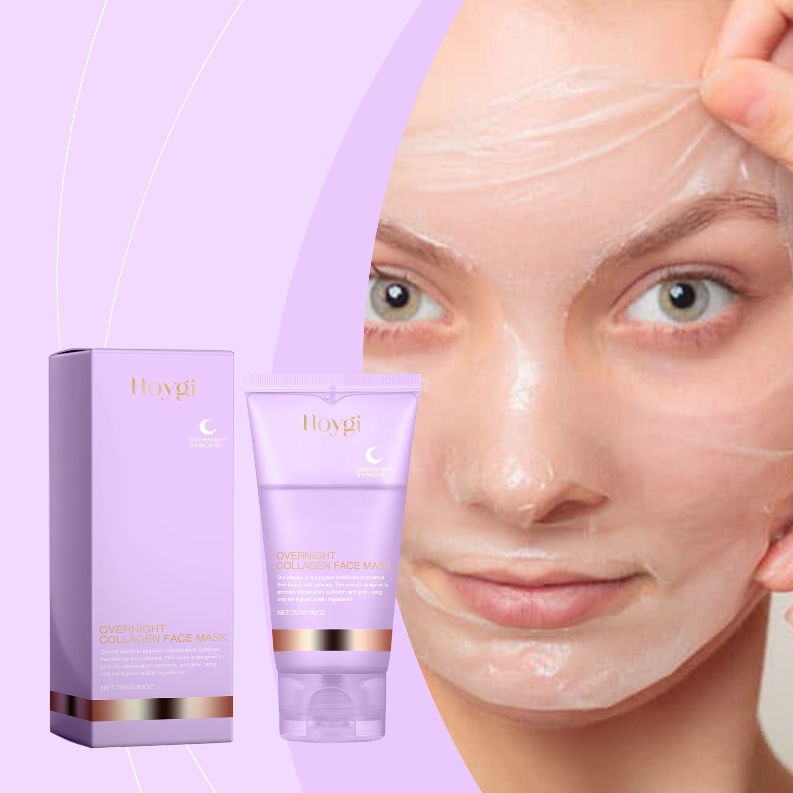 Collagen Tear Mask Moisturizes And Moisturizes Skin Daily Facial Care For Delicate Skin - Korvel
