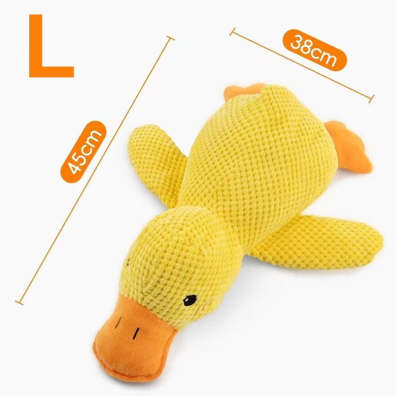 Juguete de Pato de Peluche para Gatos y Perros - Sonido Interactivo y Diversión