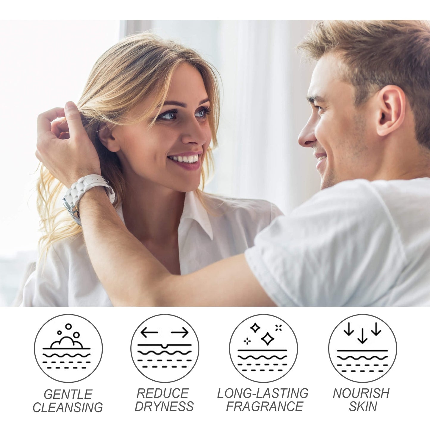 Gel Douche Parfumé Romantique - Nettoyant Corporel Doux