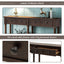 TREXM Espresso Console Table with Storage Drawers