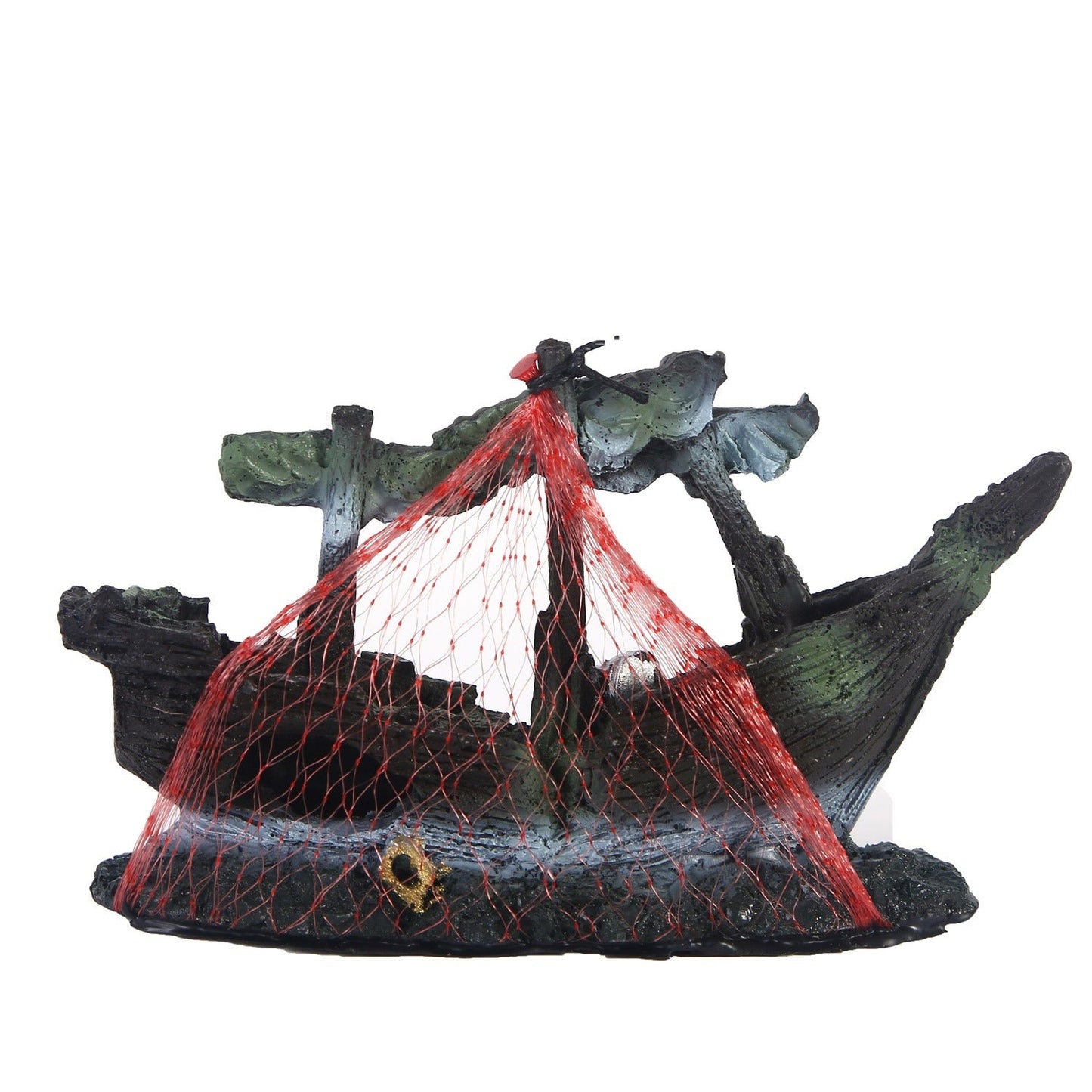 Ship fish tank resin water grass landscape decoration - Korvel