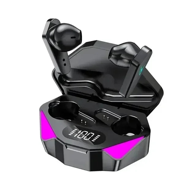 X15 juegos de deportes electrónicos inalámbricos TWS de dos orejas comen pollo con baja latencia pantalla digital táctil 5.0 auriculares Bluetooth - Korvel