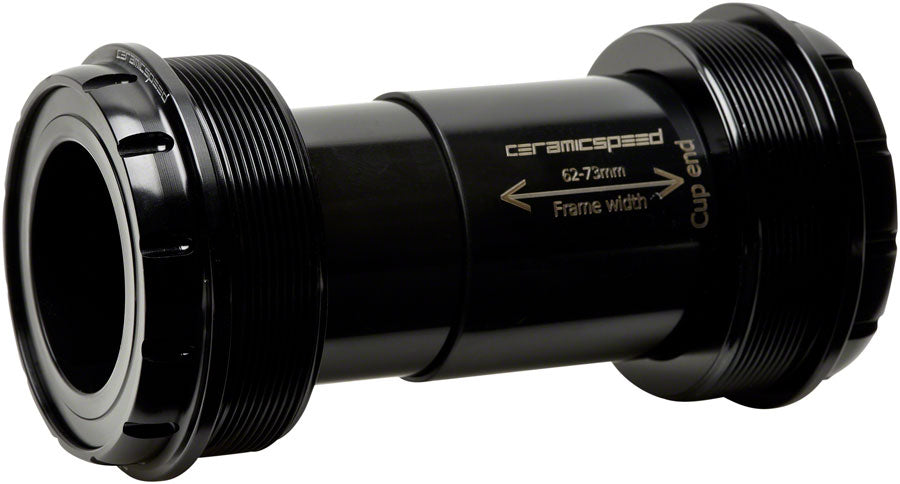 CeramicSpeed T47/73 Boîtier de Pédalier - Races Revêtues 30mm Noir