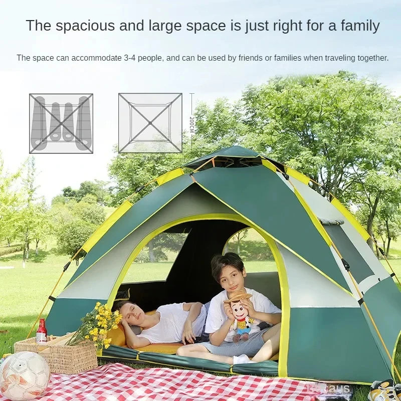 Premium 2-Person Pop-Up Camping Tent - Quick Setup & Breathable