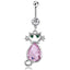 Navel Ring Creative Bat Bee Navel Buckle Navel Ring Body Piercing Jewelry - Korvel