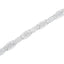 Pulsera de tenis de diamantes de oro blanco de 14K con eslabones acampanados