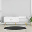 Banc de rangement pour chaussures blanc moderne avec rangement caché