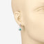 Pendientes de Esmeralda Zambiana y Diamante Blanco de 1.39 Quilates