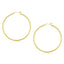Aros de Aro Pulidos de Oro Amarillo de 10k - 45 mm