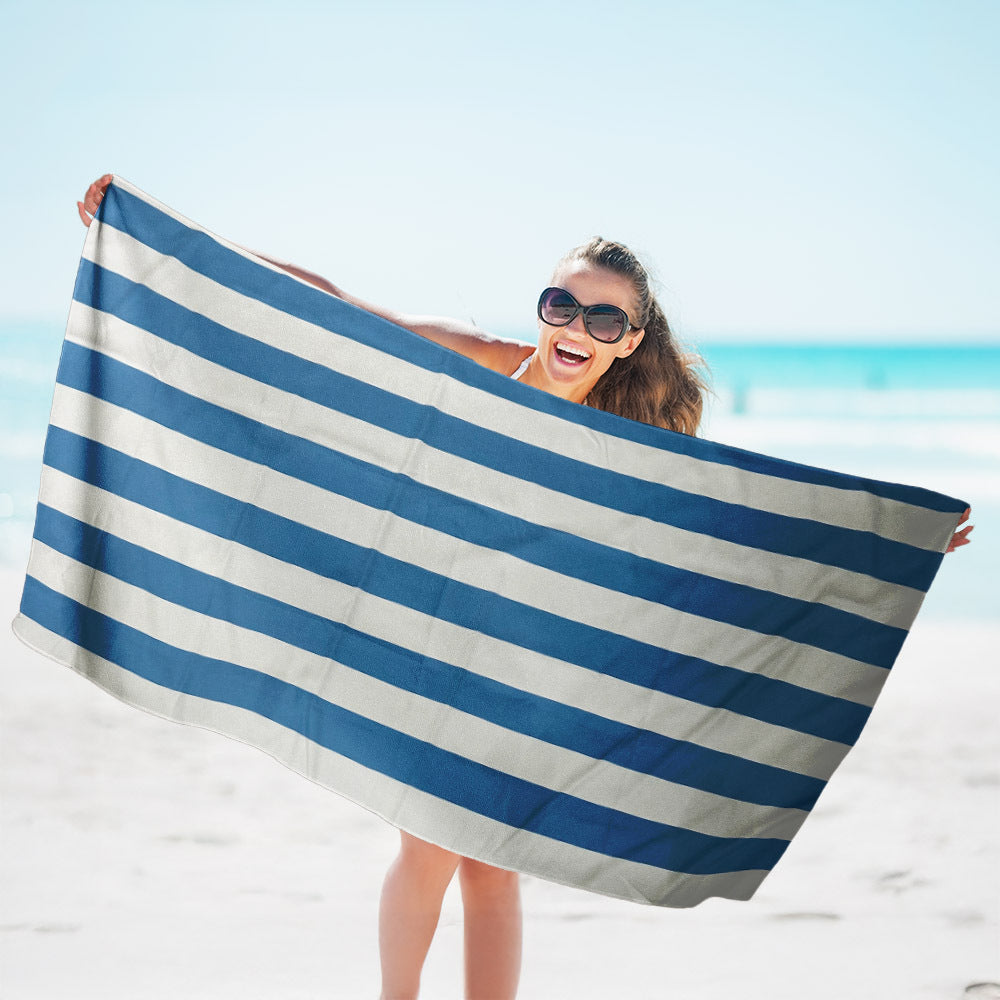 Double-Sided Velvet Quick-Drying Beach Towel