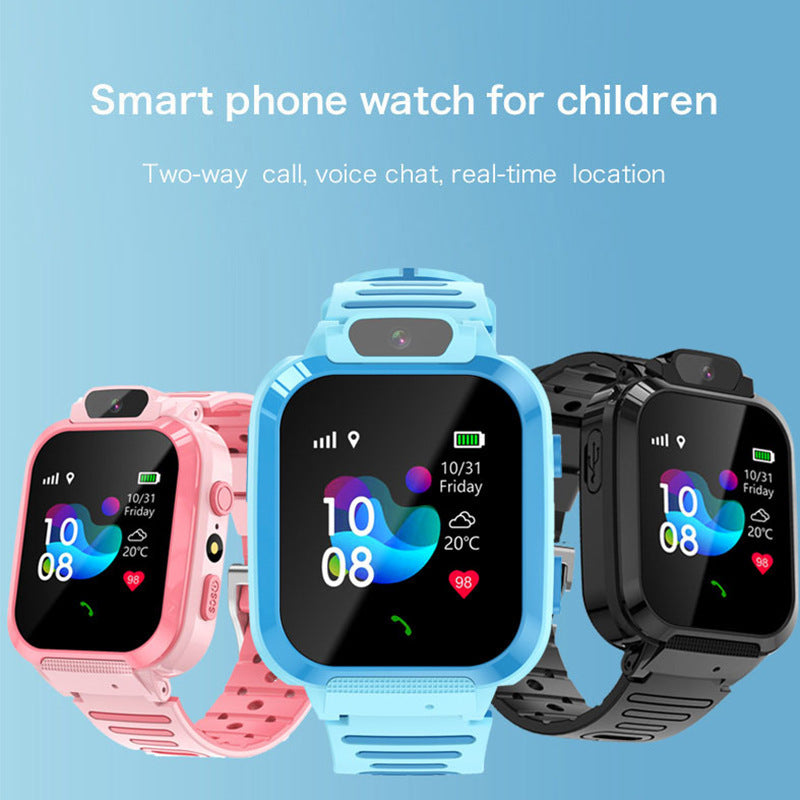 Children's Smart Phone Watch Waterproof Q12 English Multi Language GPS Positioning - Korvel