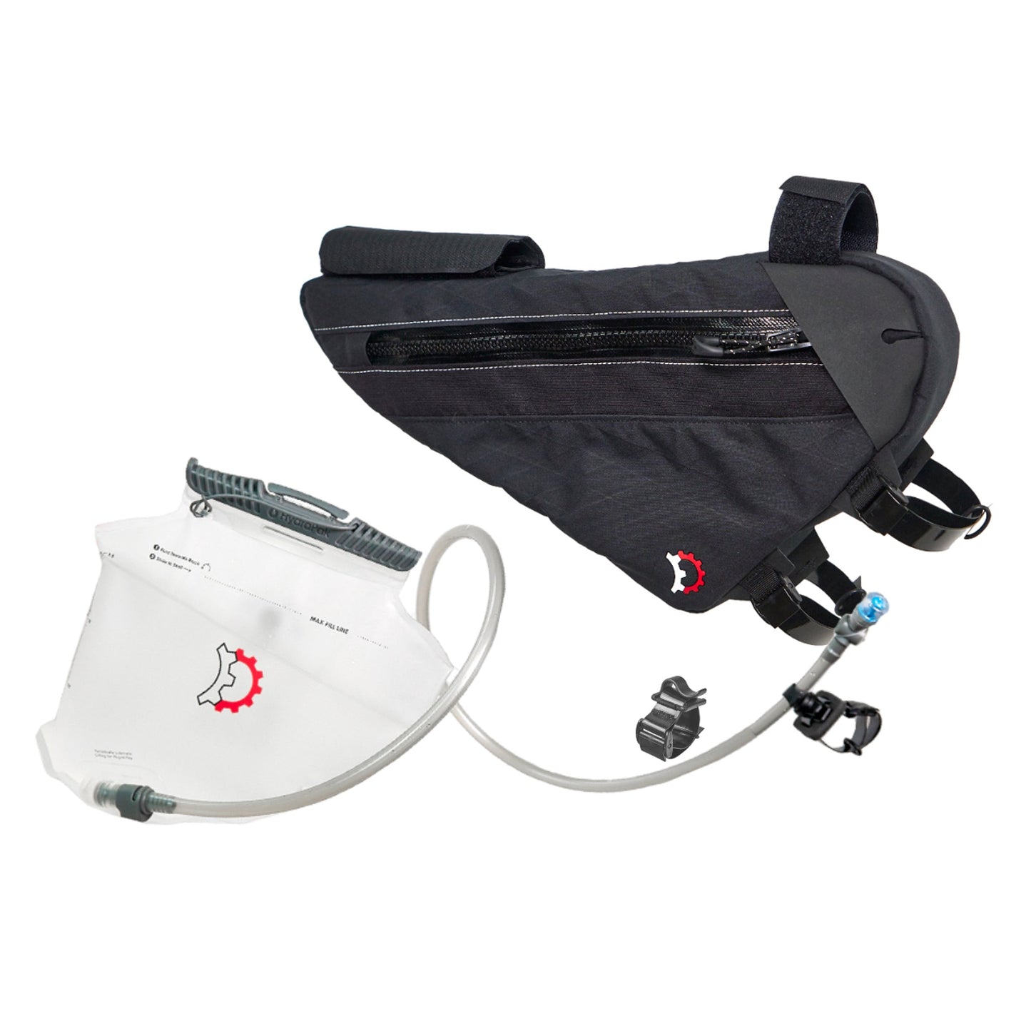 Revelate Designs Sandur Frame Bag Hydration Bundle - Grande Negro