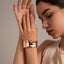 Versatile Irregular Opening Bracelet in Metal Style