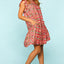 Chic Full Size Ruffled Printed Dress with Pockets