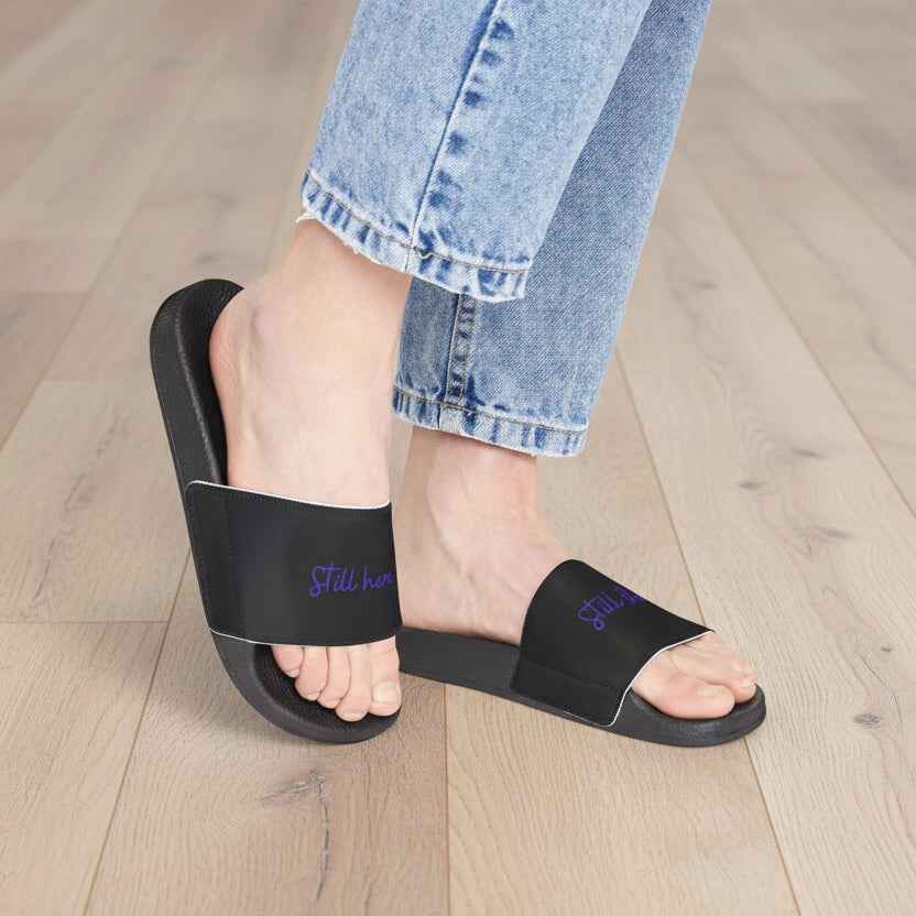 Still Here / Still Standing Slide Sandals — Quiet Strength Edition