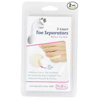 PediFix 3-Layer Toe Separators - 6 Count