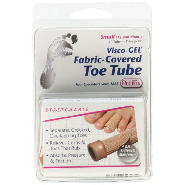 PediFix Visco-Gel Fabric-Covered Toe Tube - Small