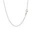 14k White Gold Round Cable Link Chain - 1.5mm