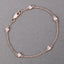 Pulsera de plata esterlina con morganita genuina de 0.45 quilates