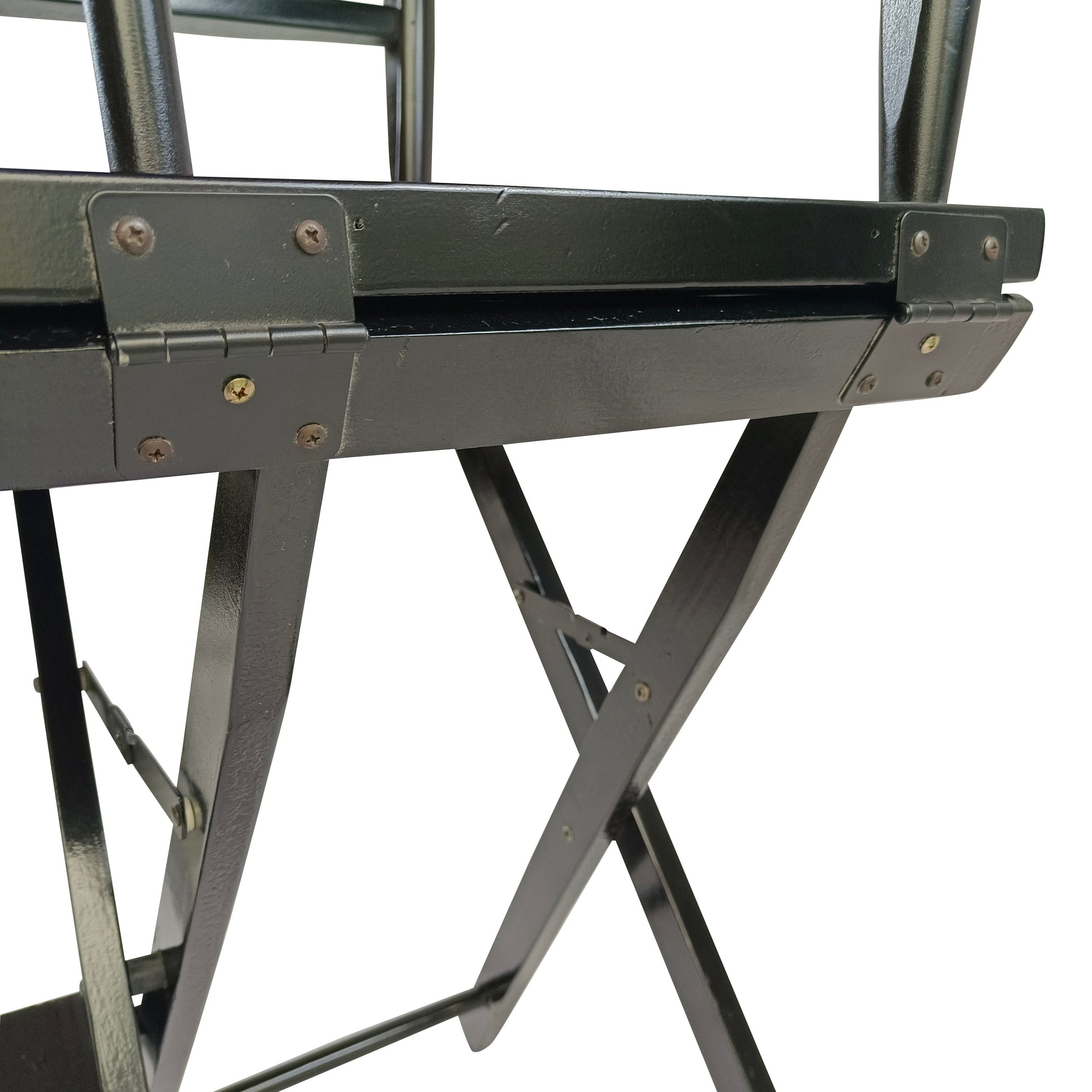 Casual Home Director's Chair, Black Frame/Black Canvas,Suitable for adults, foldable style, 2pcs/set populus - Korvel
