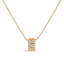 10K White Gold Diamond Accent 'A' Initial Bubble Pendant Necklace