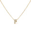 10K White Gold Diamond Accent 'A' Initial Bubble Pendant Necklace