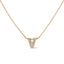 10K White Gold Diamond Accent 'A' Initial Bubble Pendant Necklace