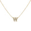 10K White Gold Diamond Accent 'A' Initial Bubble Pendant Necklace