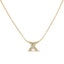 10K White Gold Diamond Accent 'A' Initial Bubble Pendant Necklace