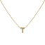 10K White Gold Diamond Accent 'A' Initial Bubble Pendant Necklace