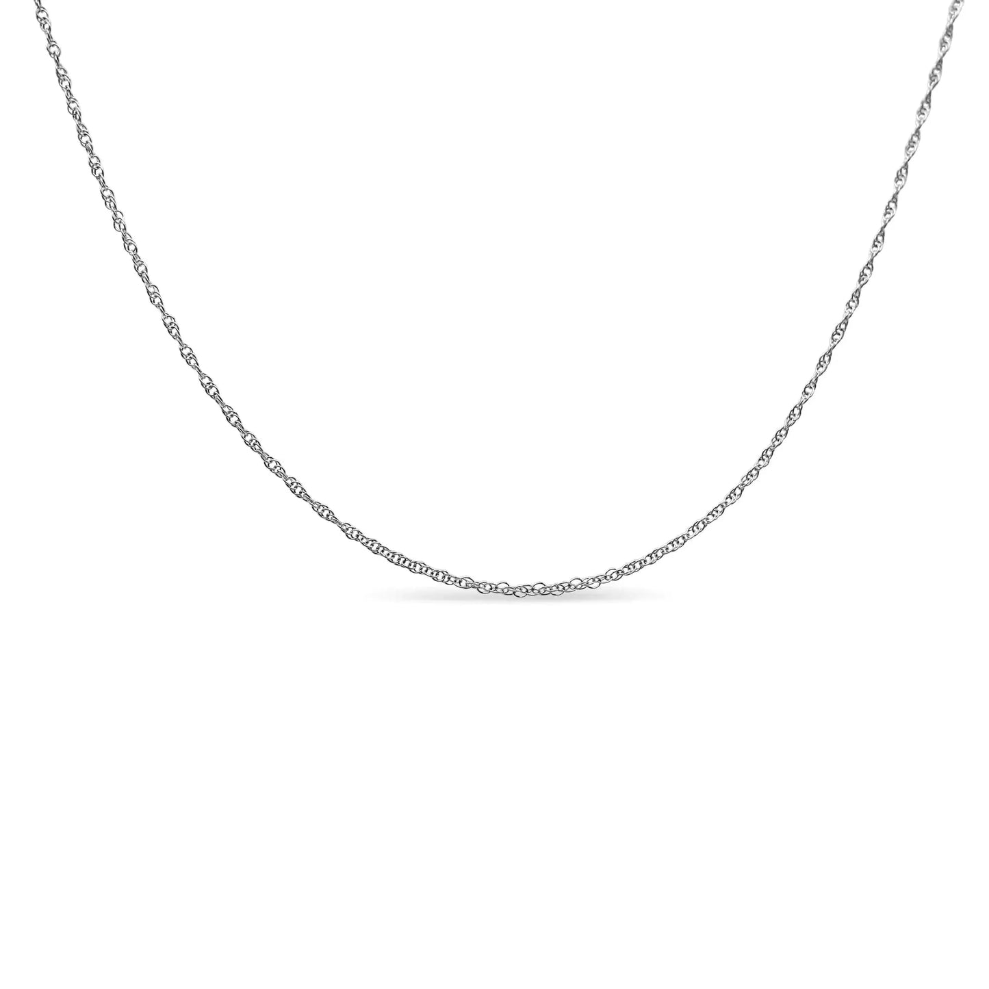 Collar con Colgante de Candado de Diamante en Plata de Ley .925