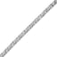 Bracelet de tennis en diamant Miracle-Set en argent sterling .925 - Taille 7,25"