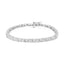 Bracelet de tennis en diamant Miracle-Set en argent sterling .925 - Taille 7,25"