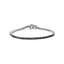 Bracelet de tennis en argent sterling .925 avec diamants noirs traités - 7,25"