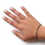 Bracelet de tennis en argent sterling .925 avec diamants noirs traités - 7,25"