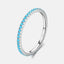 925 Sterling Silver Artificial Turquoise Ring