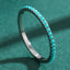 925 Sterling Silver Artificial Turquoise Ring