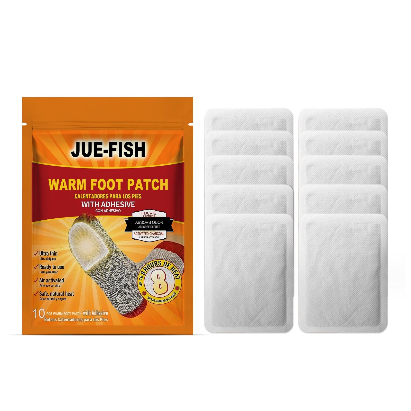 Foot Warm Patch, Warm Portable Disposable Heat And Cold Warm Foot Patch - Korvel