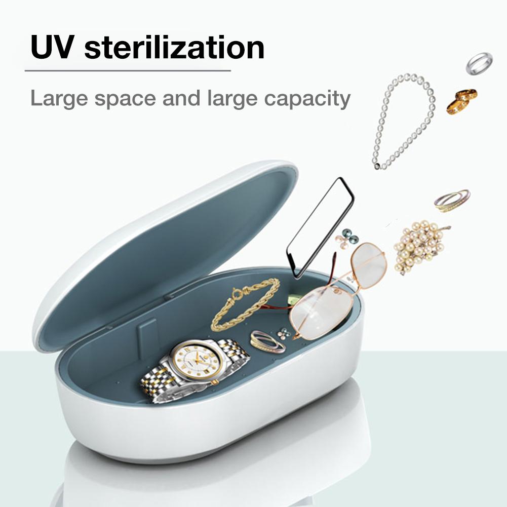 UV Light Phone Sterilizer Box 15W Mobile Phone Wireless Charging Cleaner Sterilizer Multi-function Ultraviolet Disinfection Box - Korvel