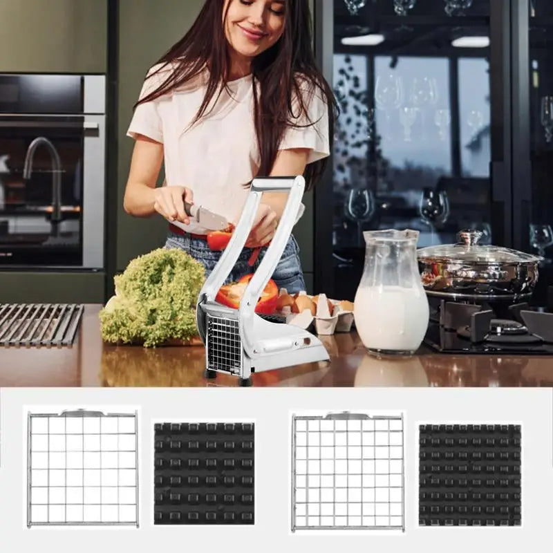 French Fry Cutter Multifunction Vegetable Spiralizer Waterproof Fruit Chopper Chips Maker Potato Slicer household kitchen tools - Korvel