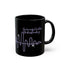 Waves of Strength Black Awareness Mug - 11oz & 15oz