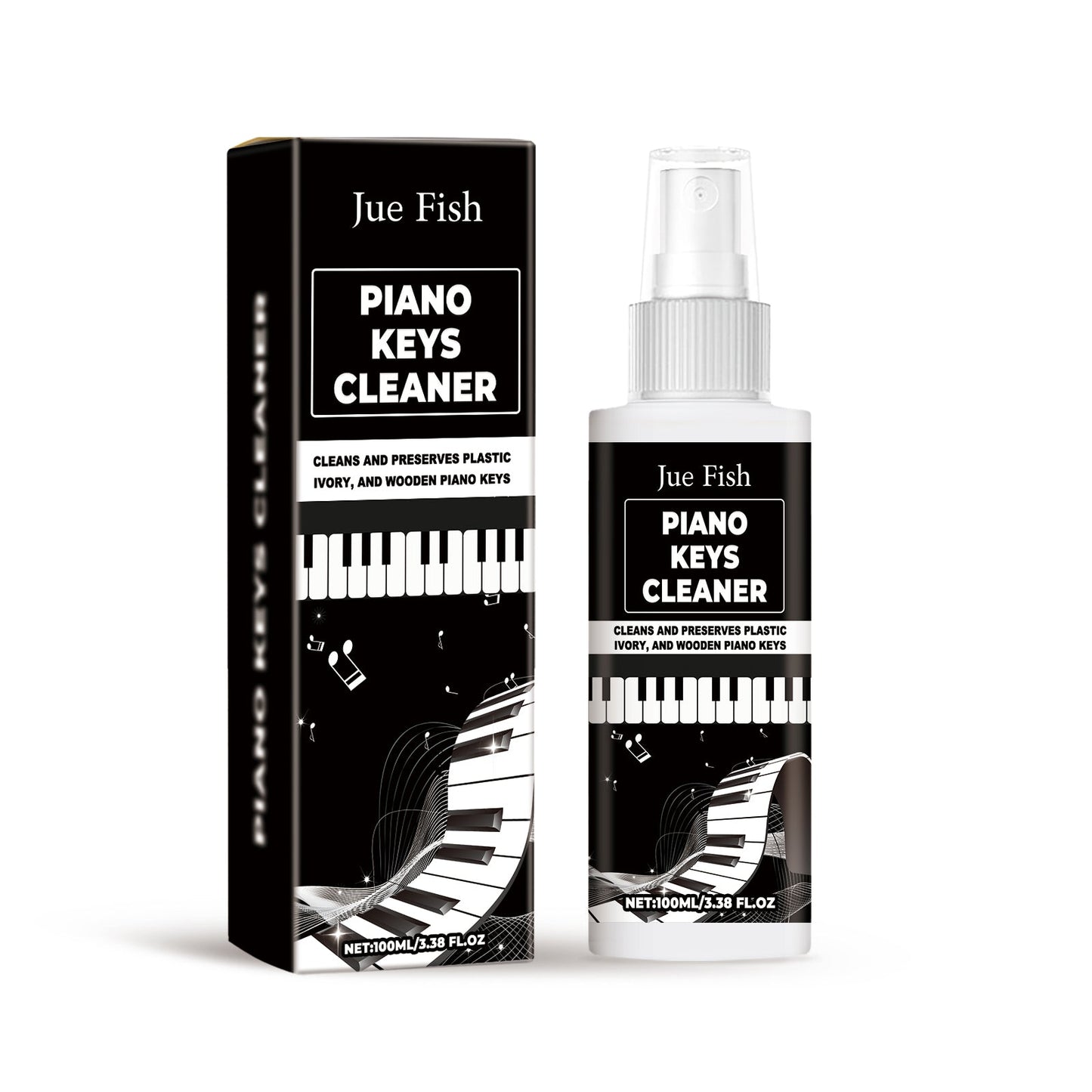 Piano Key Cleaner Cleans Key Stains Gently And Protects Multi-Function Keyboard Cleaner Spray - Korvel